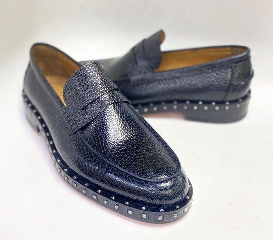 C Collection Caviar Leather Loafer - Black