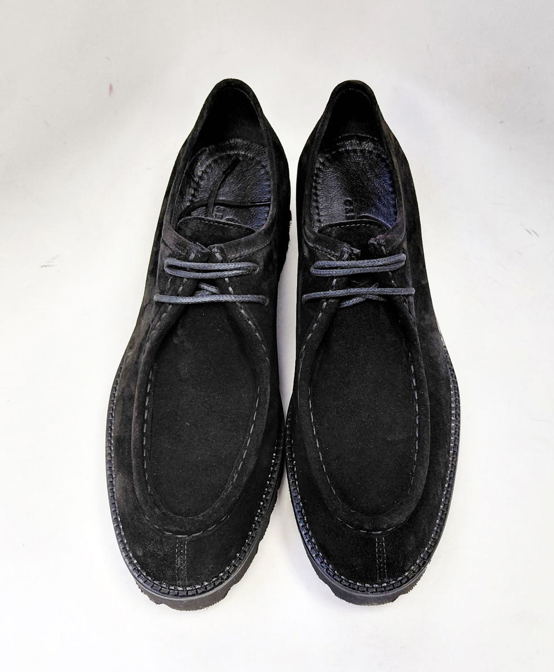 C Collection Suede Lace Up Shoe - Black