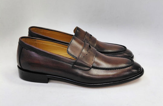 C Collection Calfskin Penny Loafer - Brown
