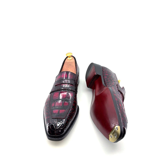 Maurice Custom Made Mirage Alligator Loafer - Purple