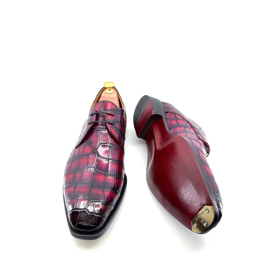 Maurice Atlanta Alligator Oxford - Purple/Burgundy