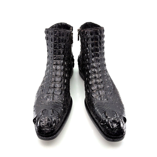 Maurice El Paso Hornback Alligator Boot Black