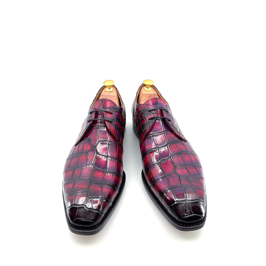 Maurice Atlanta Alligator Oxford - Purple/Burgundy