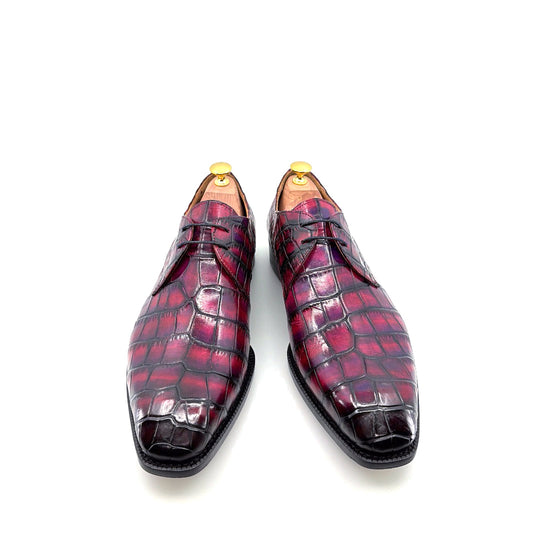 Maurice Atlanta Alligator Oxford - Purple/Burgundy