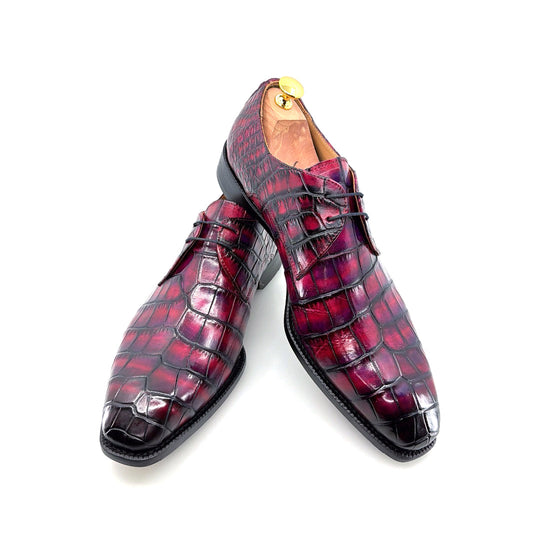 Maurice Atlanta Alligator Oxford - Purple/Burgundy