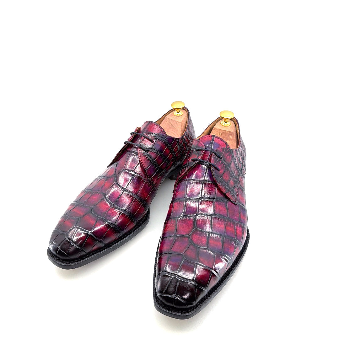 Maurice Atlanta Alligator Oxford - Purple/Burgundy