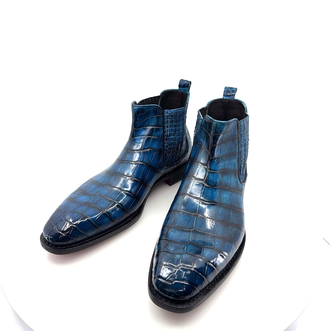 Maurice Austin Custom Alligator Boot - Blue