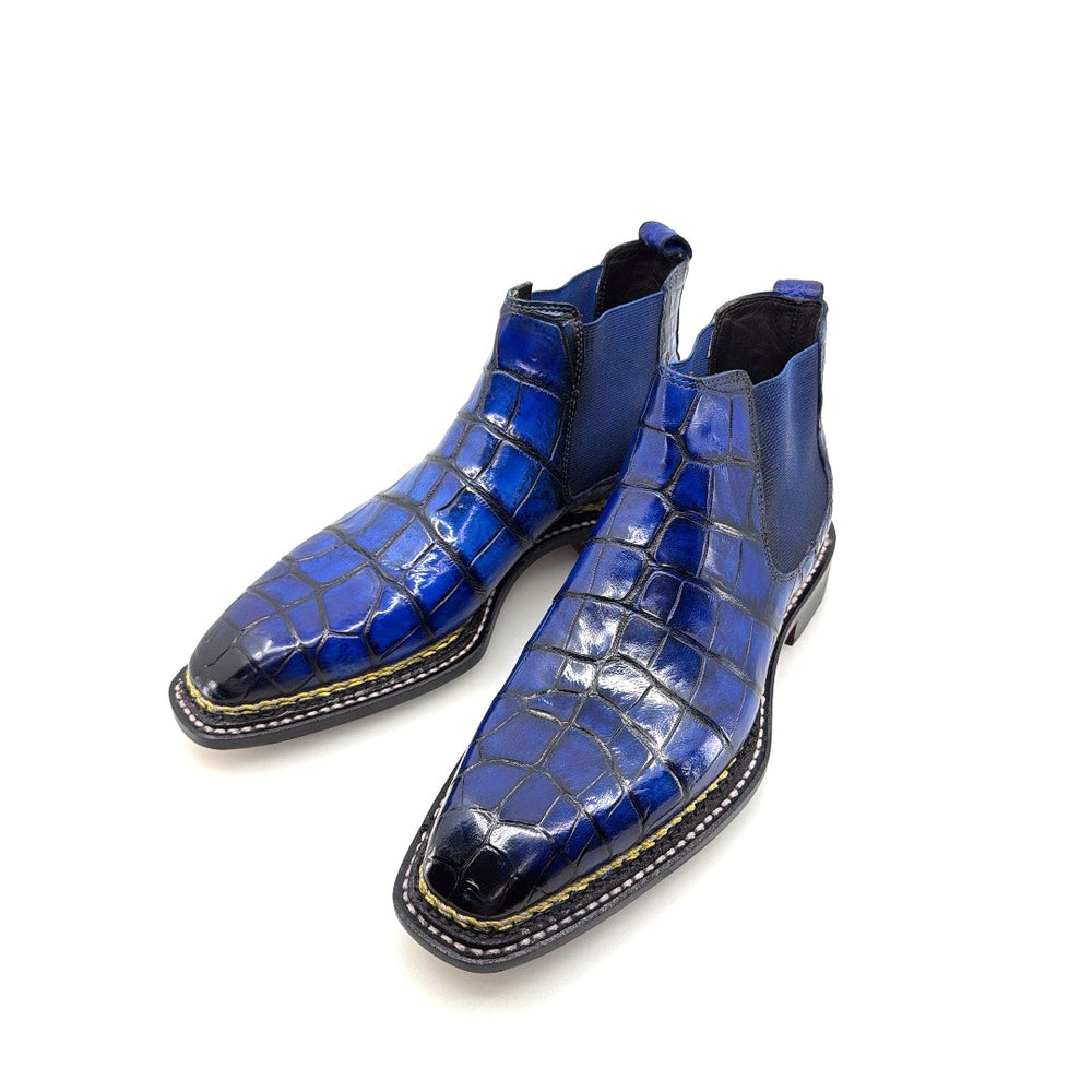 Maurice New York Custom Alligator Boot - Blue
