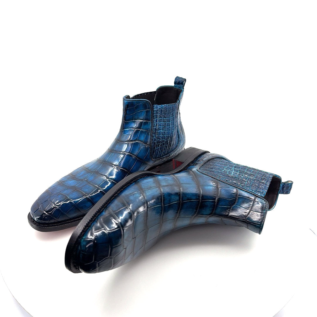 Maurice Austin Custom Alligator Boot - Blue