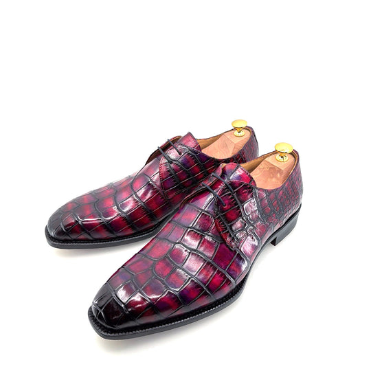 Maurice Atlanta Alligator Oxford - Purple/Burgundy