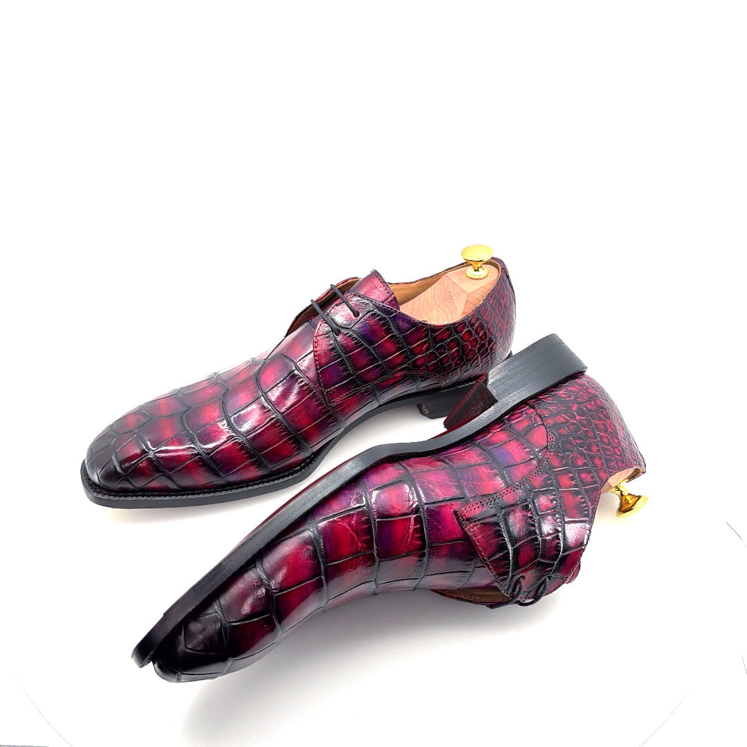 Maurice Atlanta Alligator Oxford - Purple/Burgundy