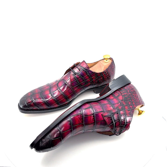 Maurice Atlanta Alligator Oxford - Purple/Burgundy