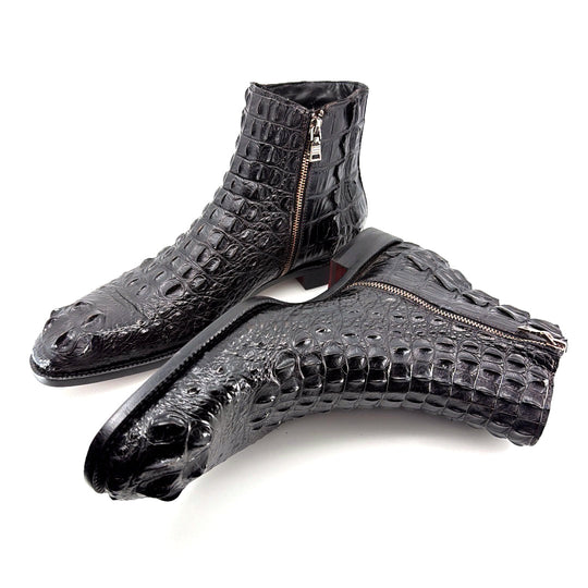 Maurice El Paso Hornback Alligator Boot Black