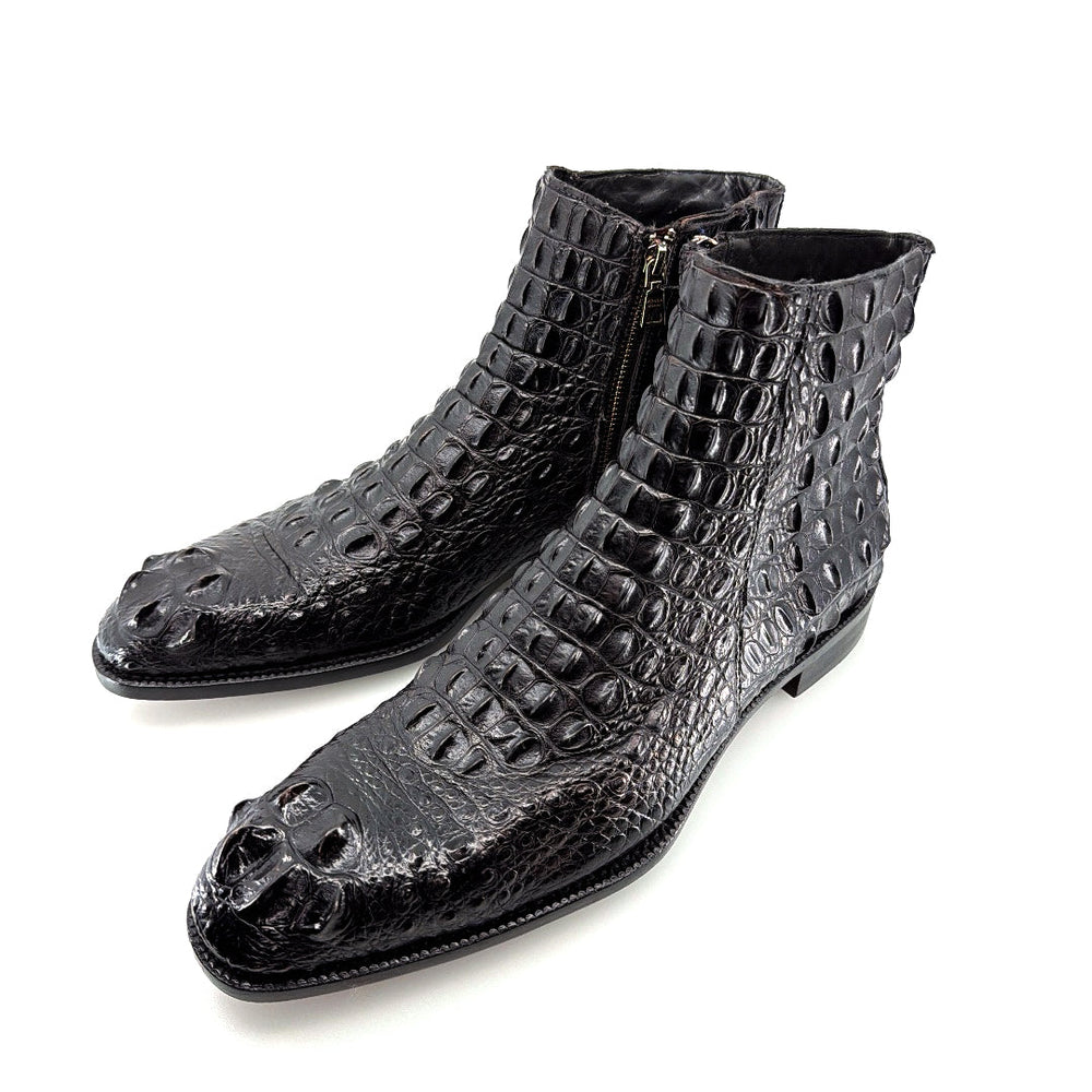 Maurice El Paso Hornback Alligator Boot Black