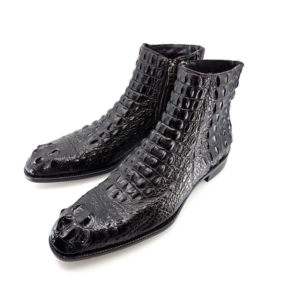 Maurice El Paso Hornback Alligator Boot Black