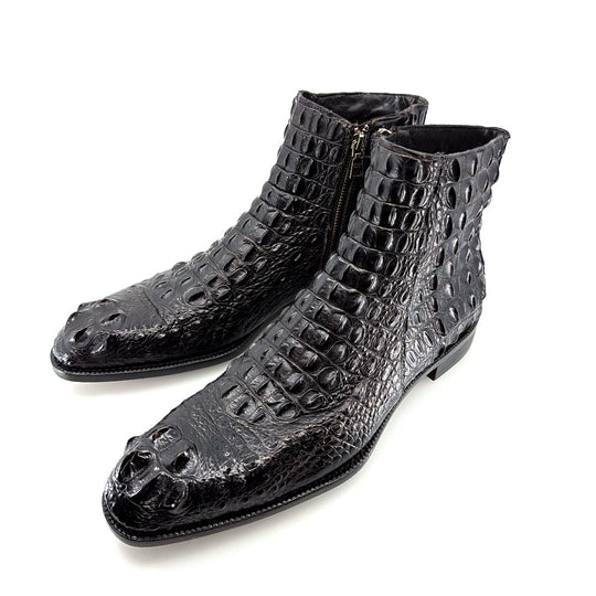 Maurice El Paso Hornback Alligator Boot Black