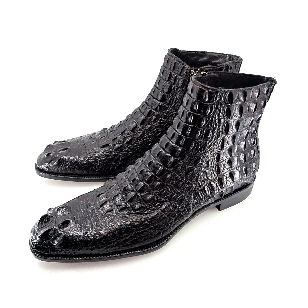 Maurice El Paso Hornback Alligator Boot Black