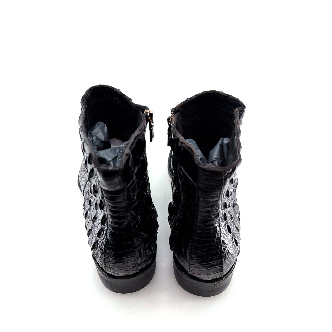Maurice El Paso Hornback Alligator Boot Black