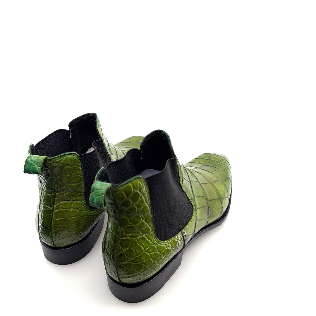 Maurice Austin Custom Alligator Boot - Green