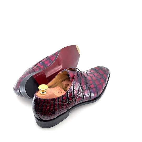 Maurice Atlanta Alligator Oxford - Purple/Burgundy