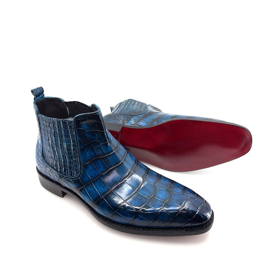Maurice Austin Custom Alligator Boot - Blue
