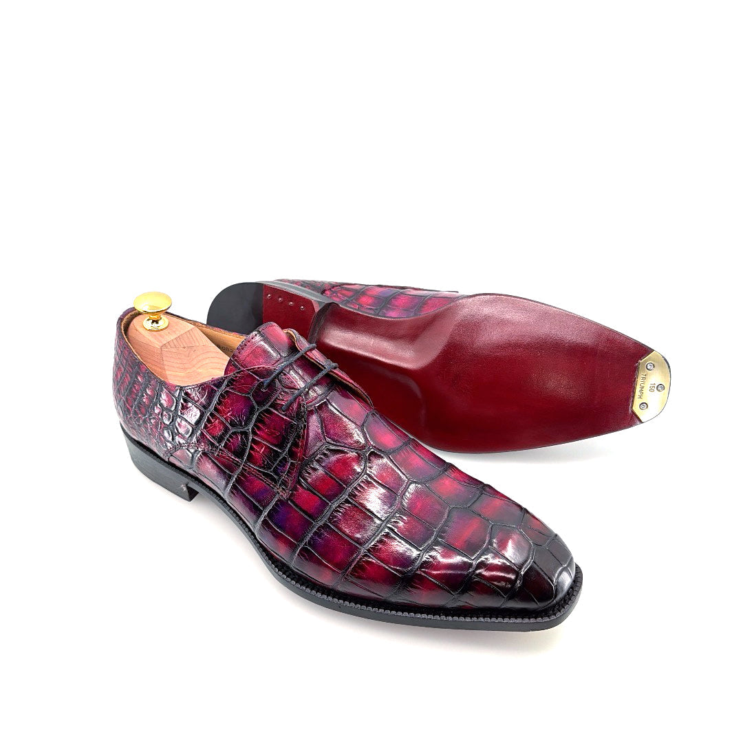 Maurice Atlanta Alligator Oxford - Purple/Burgundy