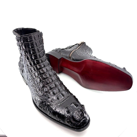 Maurice El Paso Hornback Alligator Boot Black