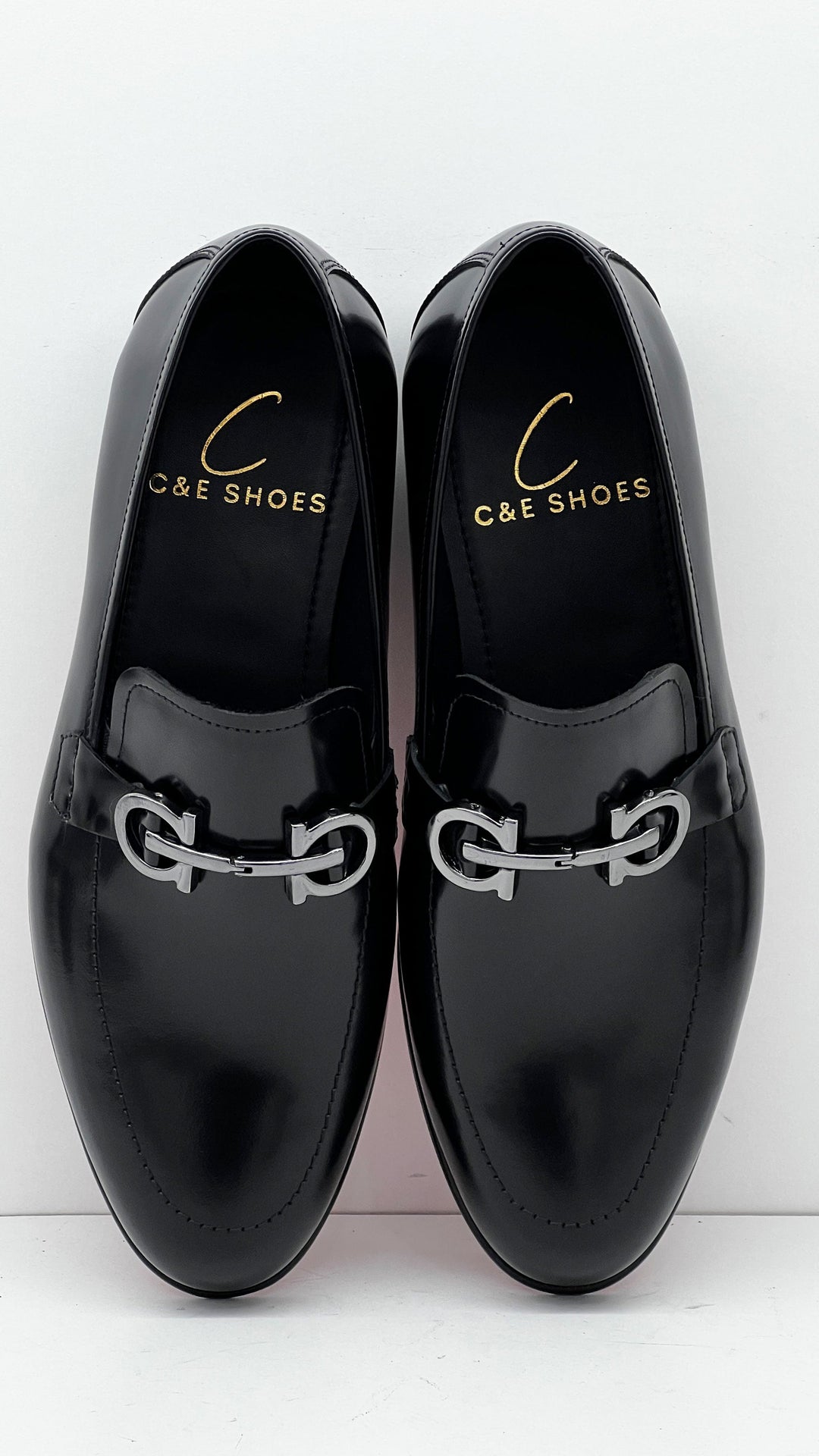 C Collection Leather Loafer - Black