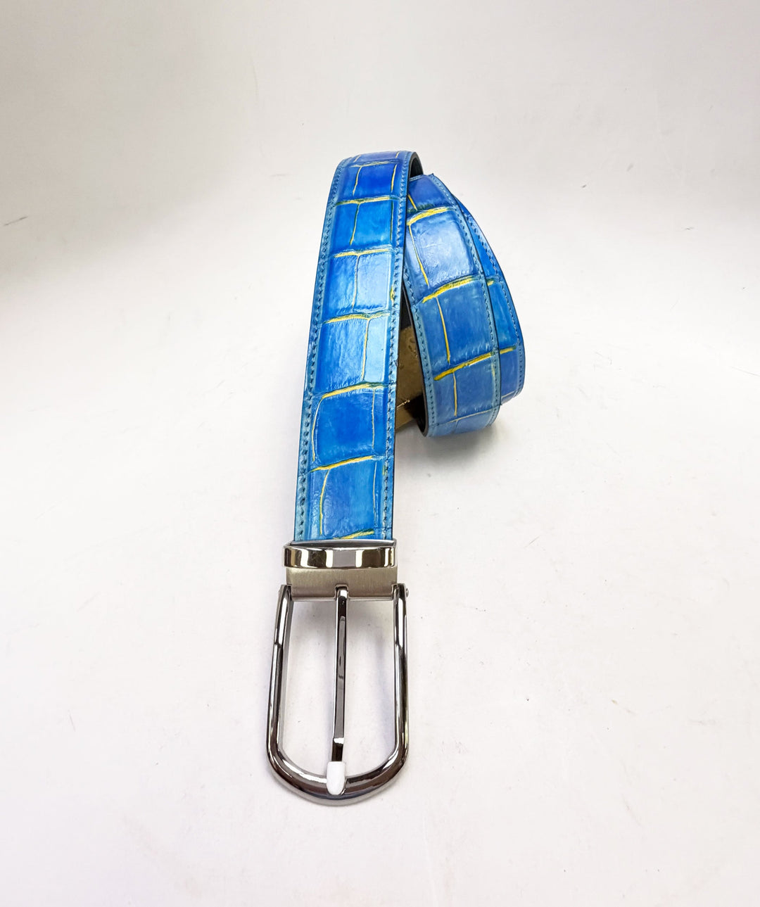 Maurice Custom Alligator Belt - Blue