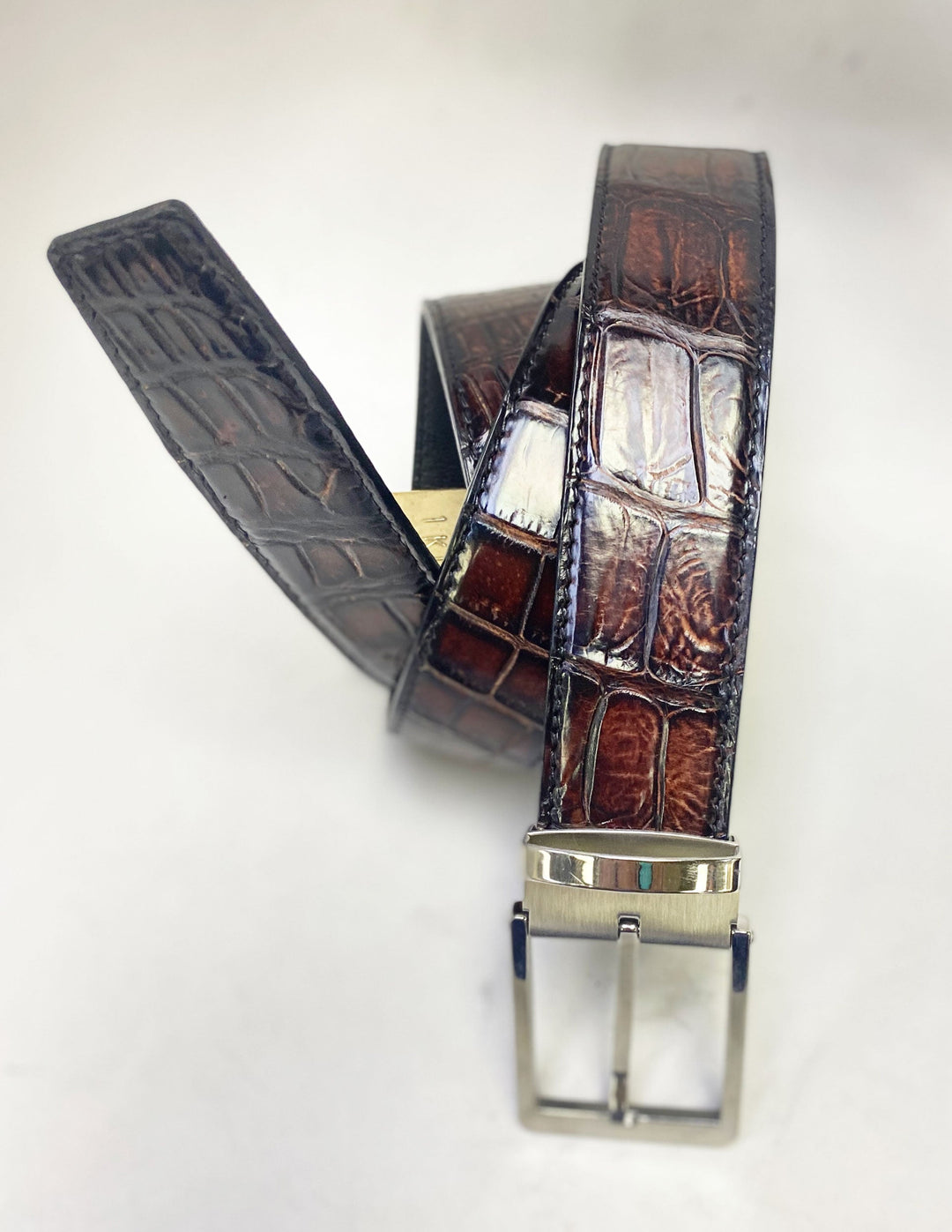 Maurice Custom Alligator Belt - Brown