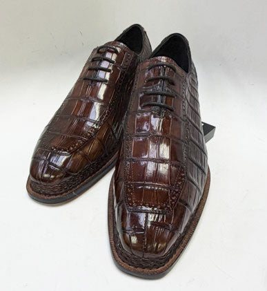 Maurice Chancellor Alligator Oxford - Brown