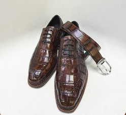 Maurice Custom Alligator Belt - Brown