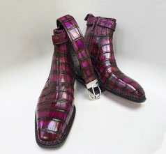 Maurice Custom Alligator Belt - Burgundy