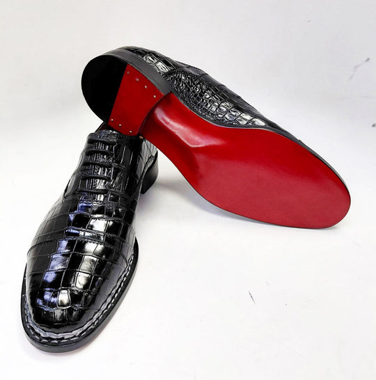 Maurice Cleveland Custom Made Alligator Oxford - Black