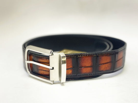 Maurice Custom Alligator Belt - Cognac