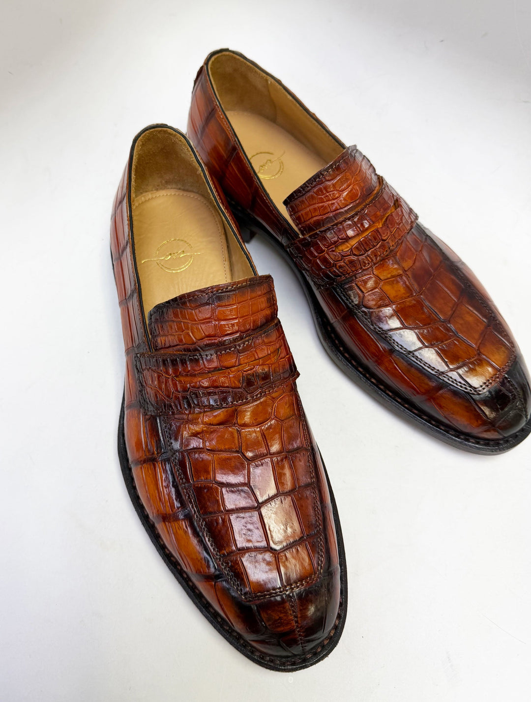 Maurice Detroit Custom Alligator Loafer - Whiskey