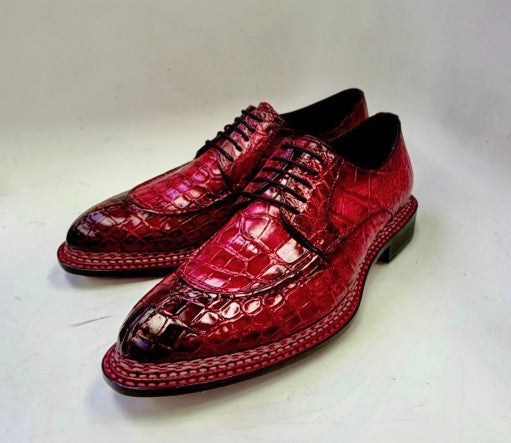 Maurice Floyd Alligator Oxford - Red
