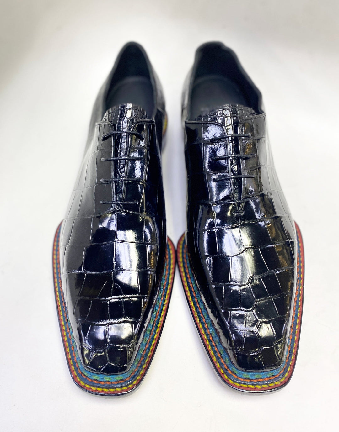 Maurice Ghost Alligator Oxford - Black