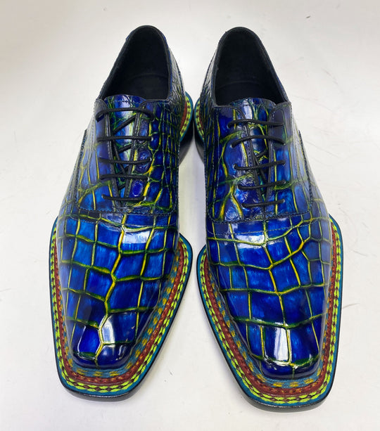 Maurice Ghost II Alligator Oxford - Navy