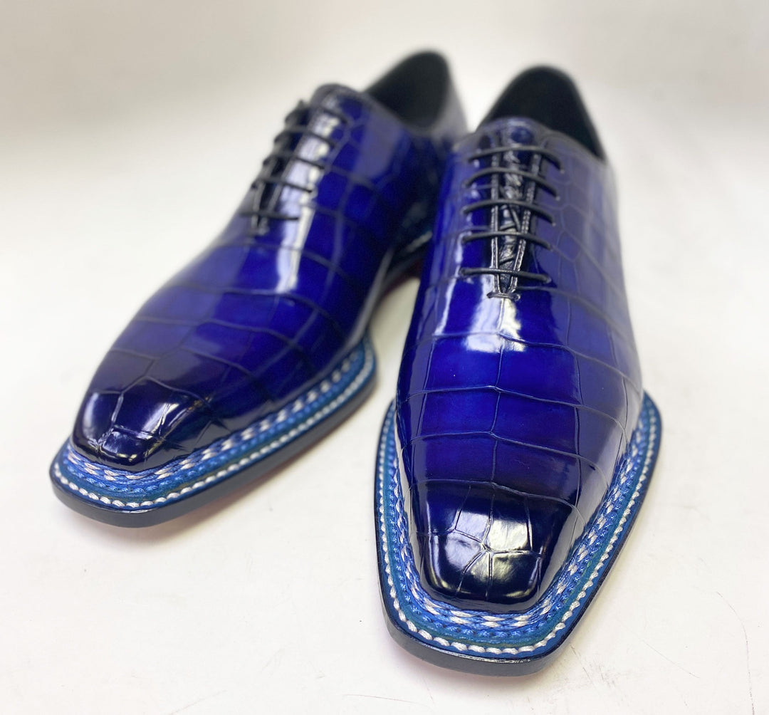 Maurice Ghost Alligator Oxford - Navy
