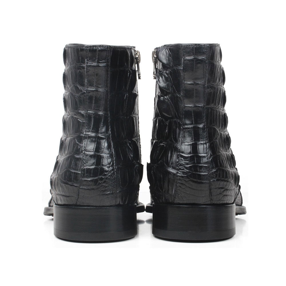 Maurice El Paso Hornback Alligator Boot Black