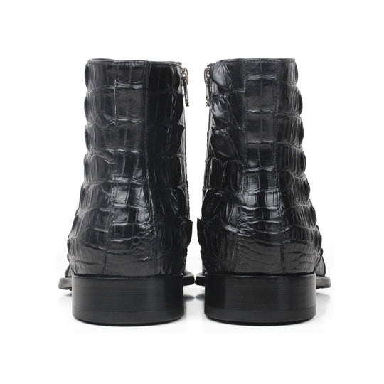 Maurice El Paso Hornback Alligator Boot Black