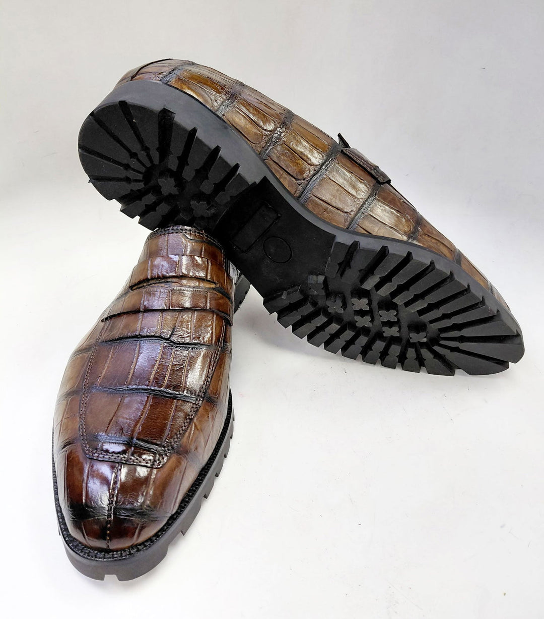 Maurice Carolina Custom Made Alligator Loafer - Brown