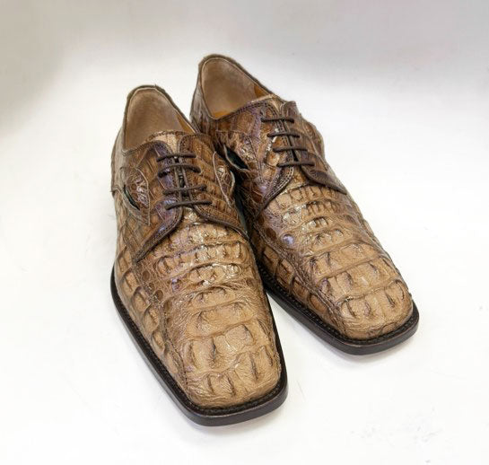 Maurice Mississippi Custom Made Alligator Oxford - Camel