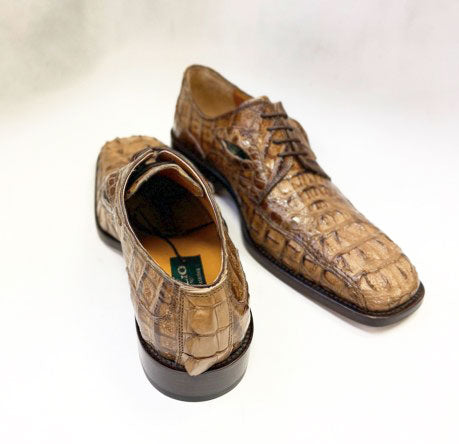 Maurice Mississippi Custom Made Alligator Oxford - Camel