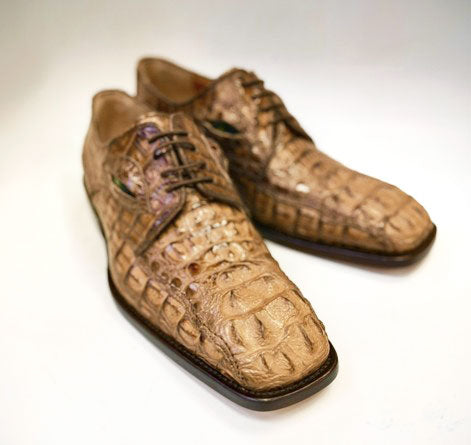 Maurice Mississippi Custom Made Alligator Oxford - Camel