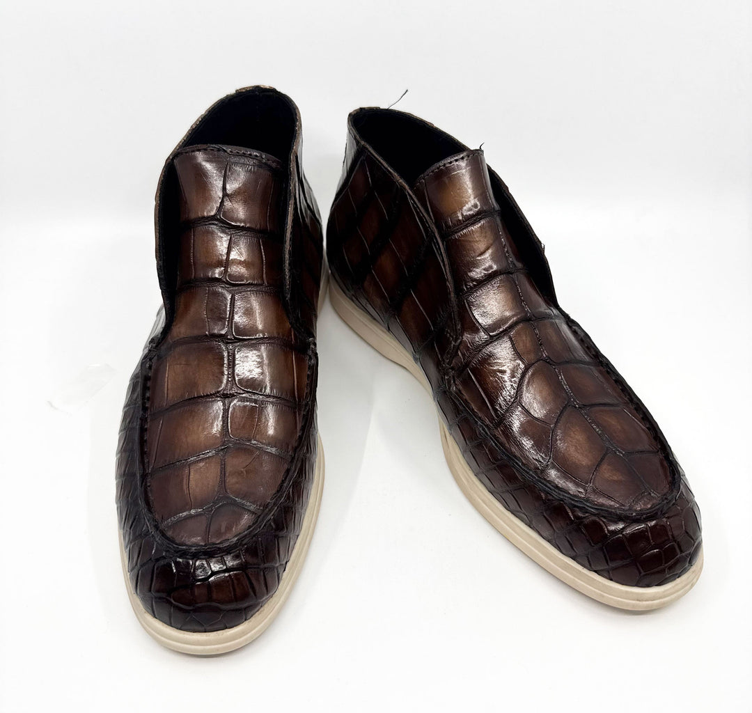 Maurice Nashville Custom Made Alligator Shoe - Brown