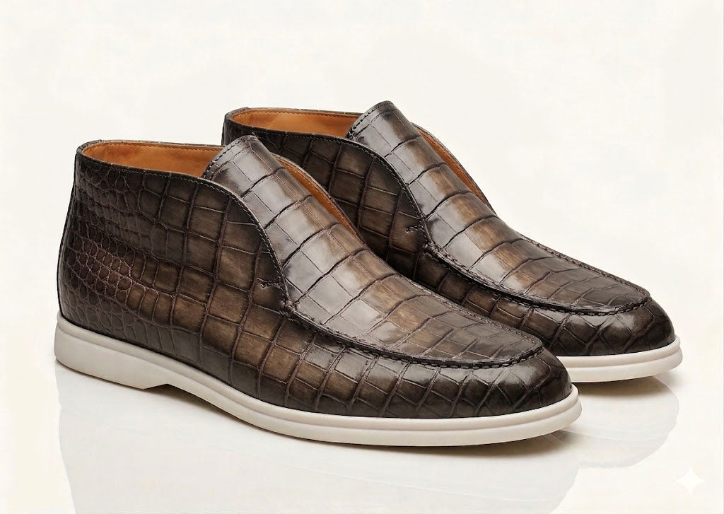 Maurice Nashville Custom Made Alligator Shoe - Brown