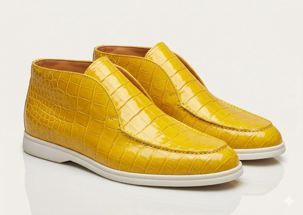 Maurice Nashville Custom Made Alligator Shoe - Yellow