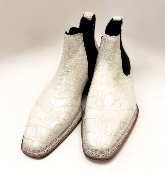 Maurice New York Custom Alligator Boot - White